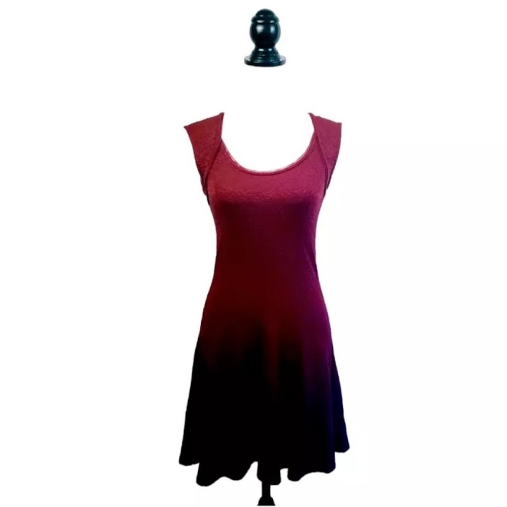 URBAN OUTFITTERS / SILENCE + NOISE Dress, Red Nylon Sleeveless Boho Casual, M - Picture 4 of 14